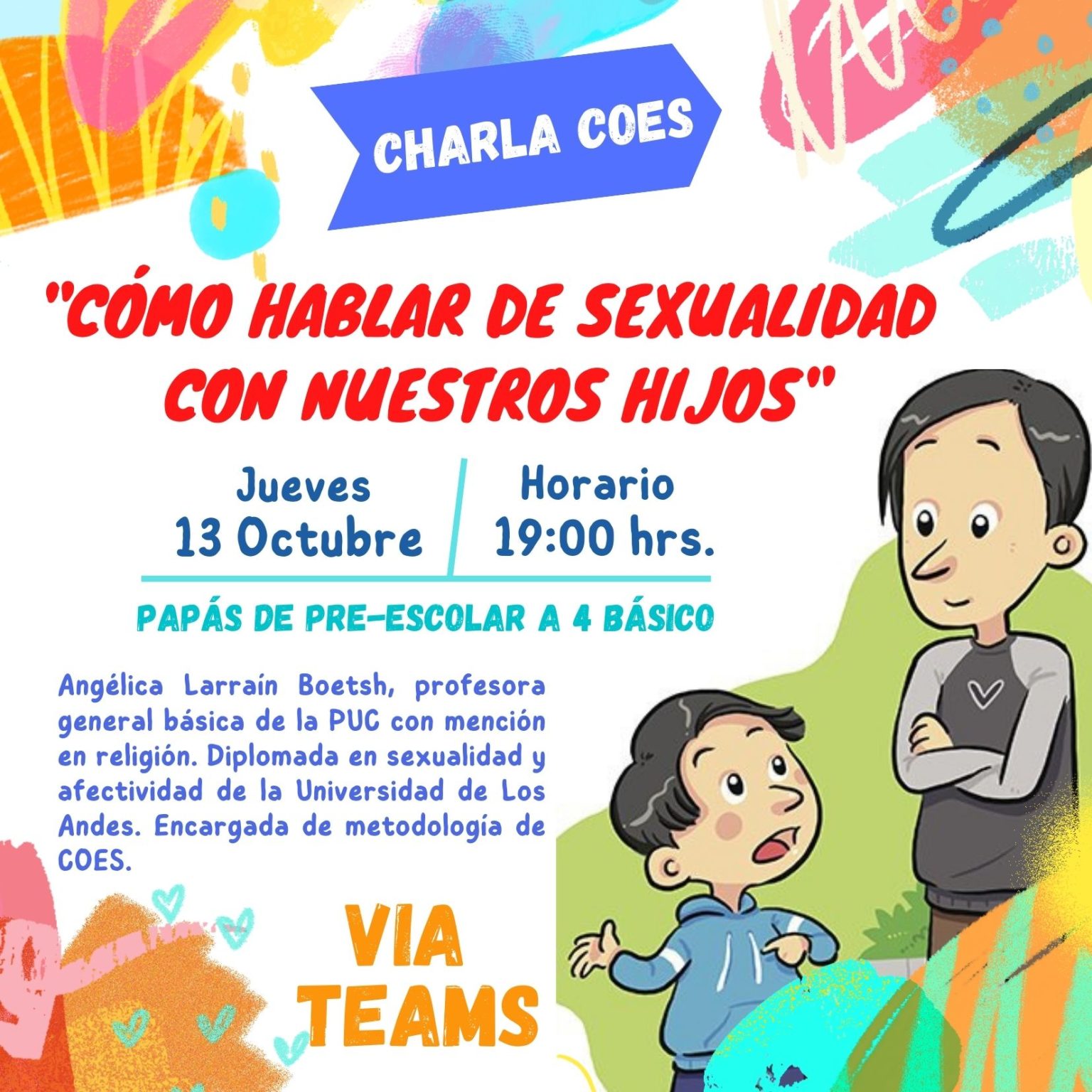 Charla Coes Como Hablar De Sexualidad Con Nuestros Hijos Colegio Maitenes 6554